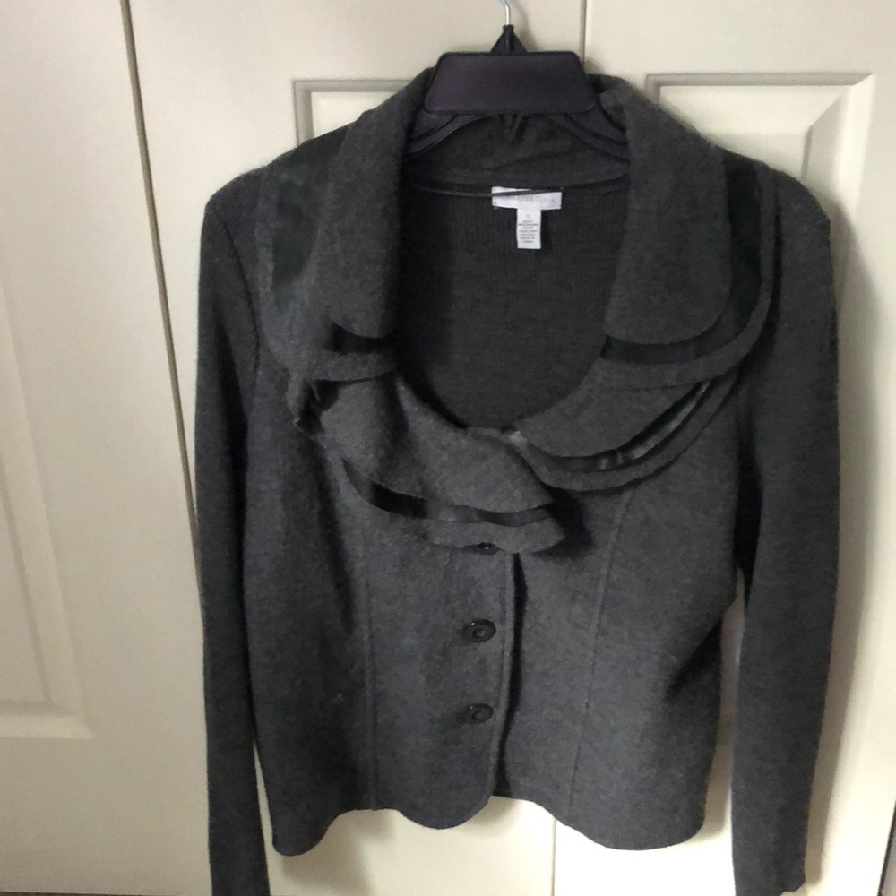 Blended wool sweater/jacket